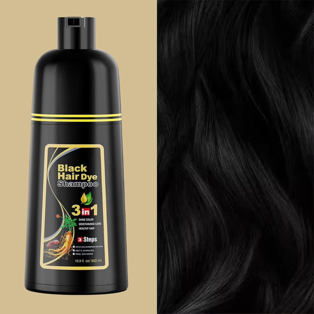 Black Hair Dye Shampoo 3 in 1