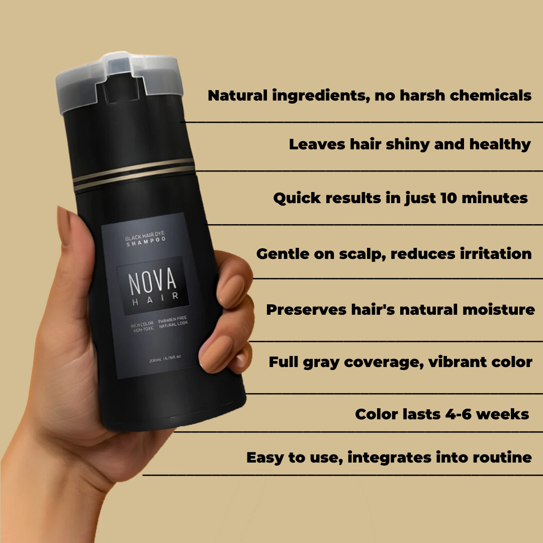 Nova Hair Grey Hair Dye Shampoo